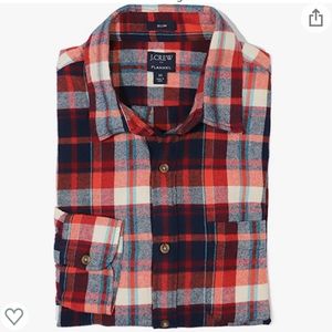 J.Crew Mercantile Men's Slim-Fit Long-Sleeve Plaid Flannel Shirt